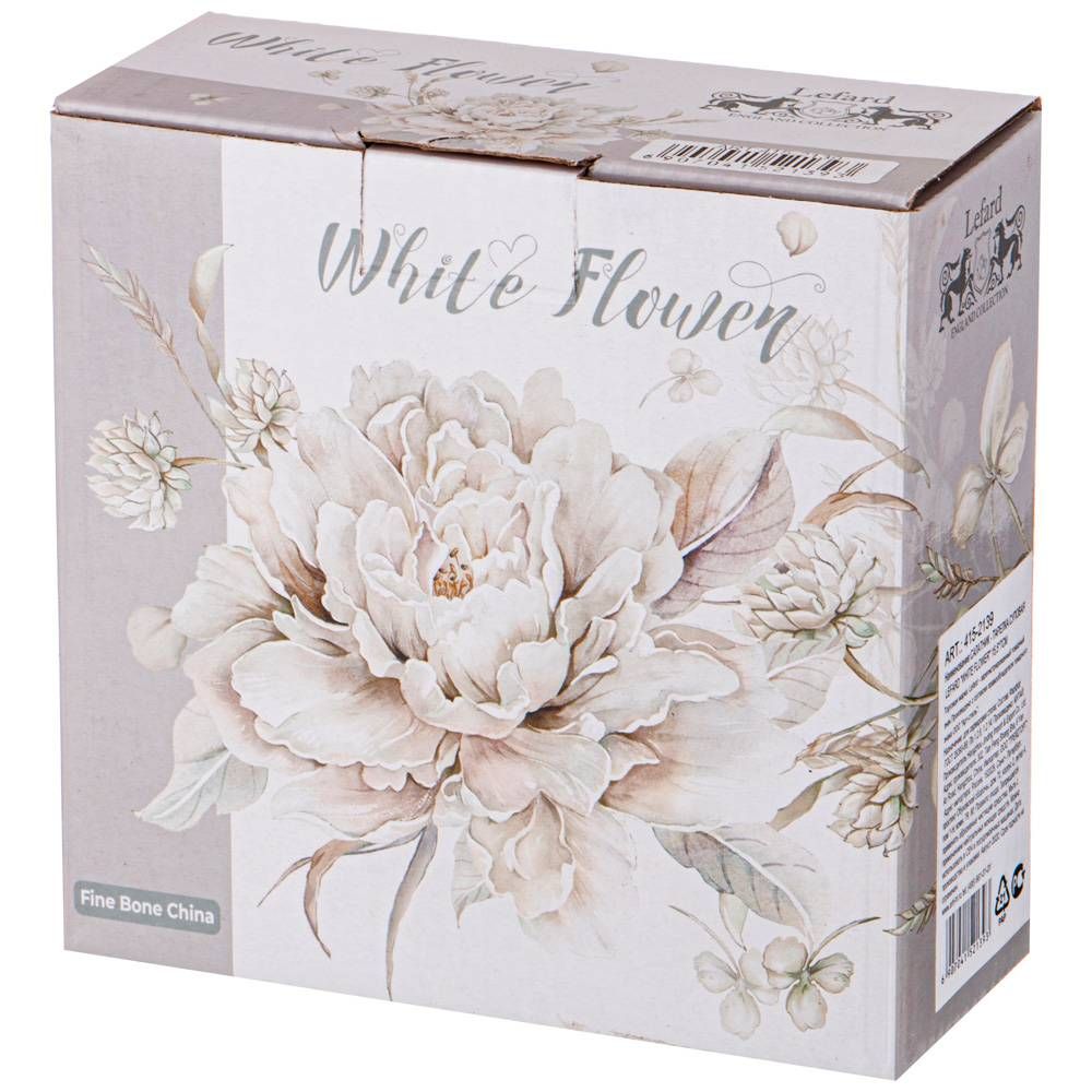 САЛАТНИК-ТАРЕЛКА СУПОВАЯ LEFARD "WHITE FLOWER" 15,5*7 СМ 800 МЛ (КОР=24ШТ.)