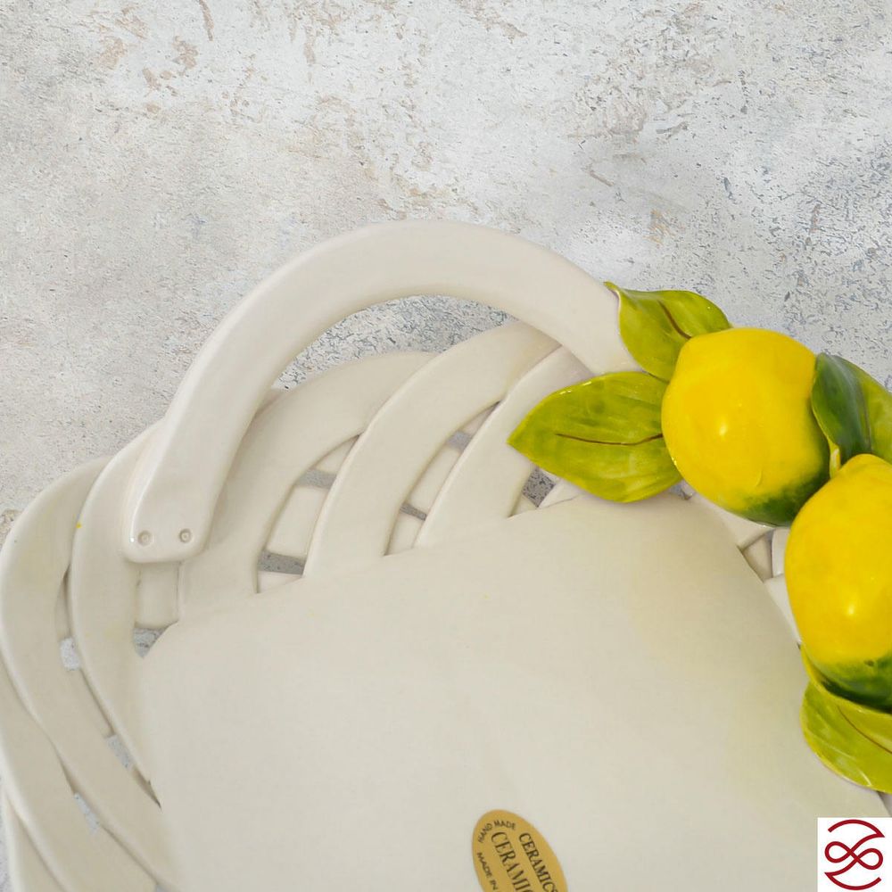 Поднос с двумя ручками прямоугольный Orgia Лимоны 31*21 см