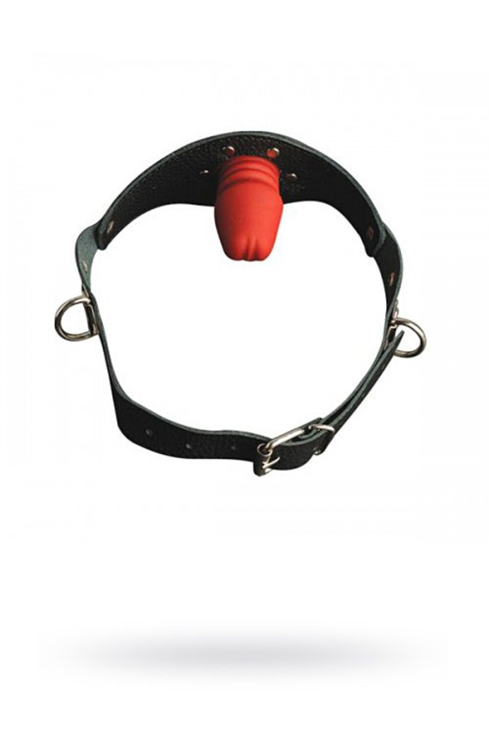 Кляп из кожи в виде фаллоса