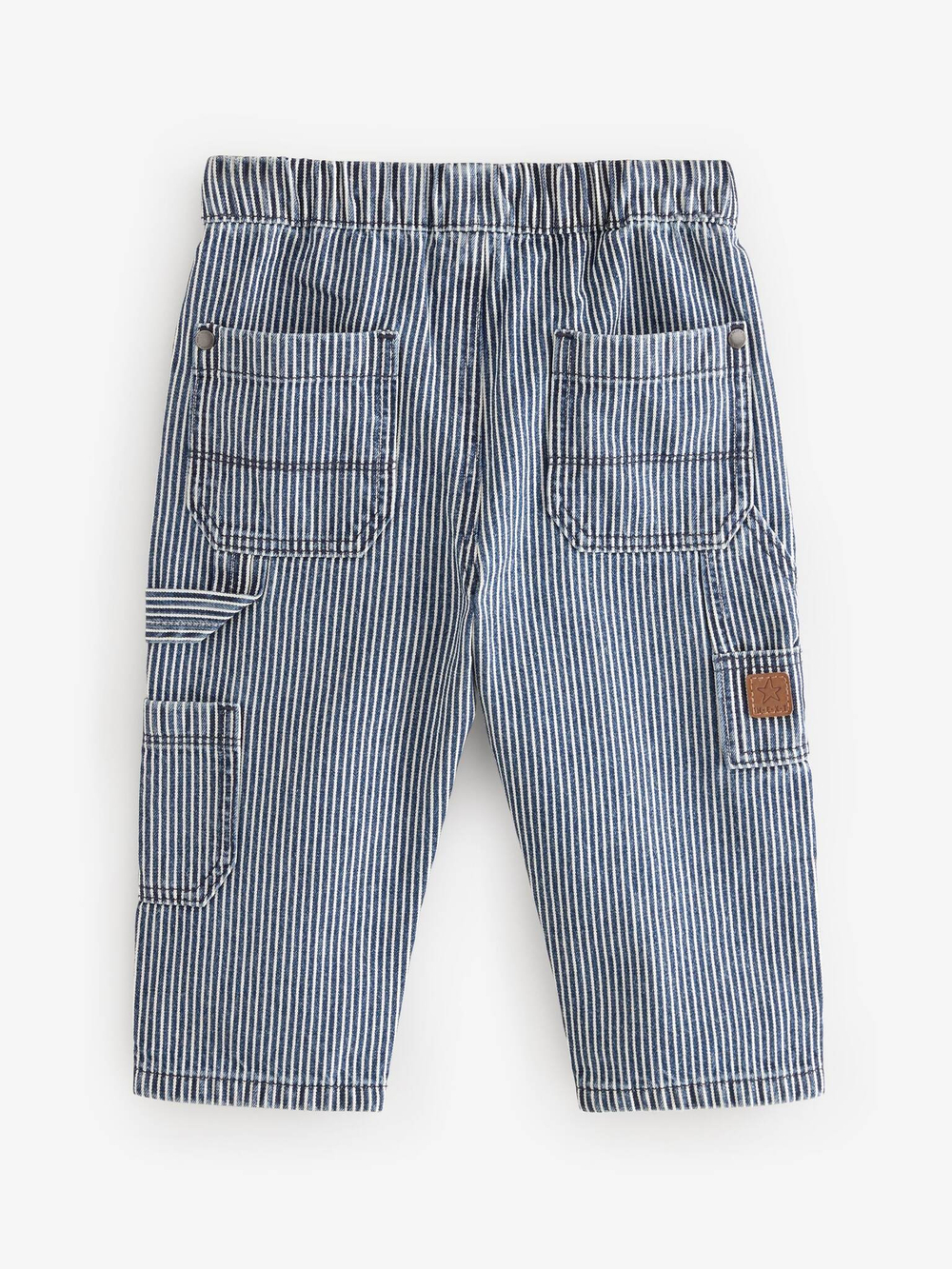 Джинсы карго для мальчика Next B73-577, Синий, Белый