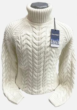 Pulltonic из шерсти и кашемира "Елочка" размер (50-56)