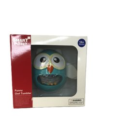 Погремушка Сова - неваляшка, цвет голубой (S-Y024-1)