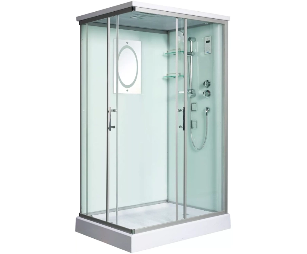 Душевая кабина WeltWasser (ВельтВассер) Laine 1204, с низким поддоном, с электрикой и ГМ, 120x90x217