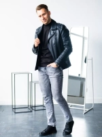 Джемпер Турция тонкий теплый с горлом