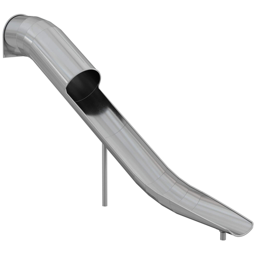 Горка из нержавеющей стали, прямая, полуоткрытая, высота 2500 мм