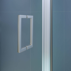 Душевая дверь из стекла, распашная с системой Pull&Slide в нишу RGW SV-05Gr- серая (Ribbed (Ребристое), 1000)