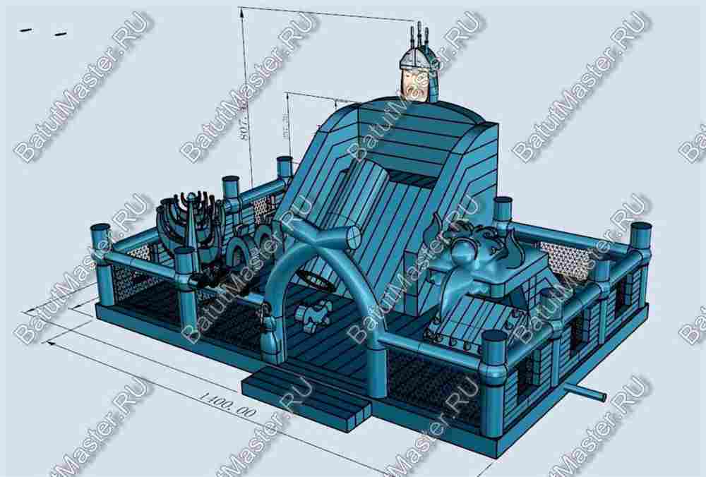 Коммерческий надувной батут "Нюргун Боотур"