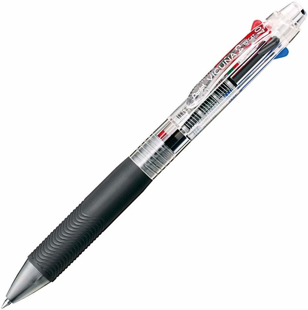 Мультиручка Pentel Vicuna C4 07 прозрачная