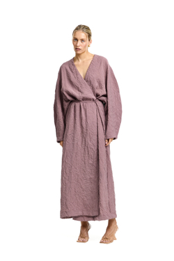 Платье maxi с баской Invitation powder