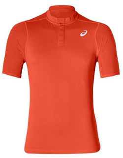 Мужское теннисное поло Asics Gel-Cool Polo-Shirt - cherry tomato