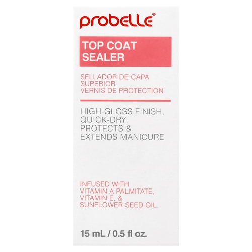 Probelle, Top Coat Sealer, 15 мл (0,5 жидк. унц.)