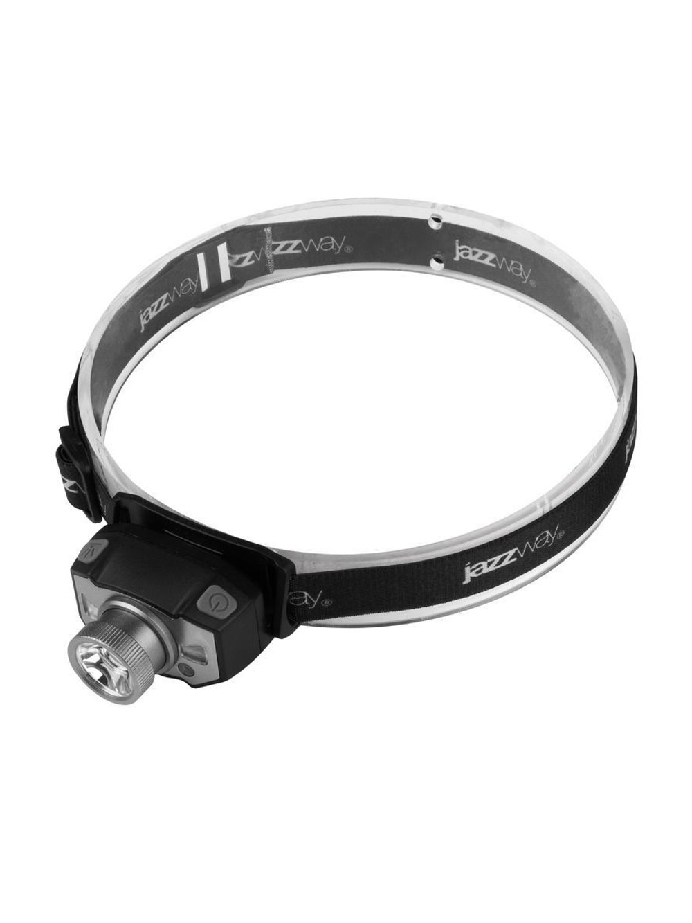 Фонарь аккумуляторный налобный AccuH1-L5WZ-bk zoom LED 5Вт + 2хRED SMD IP54 5 режимов: 100проц. 180лм 3.5ч/50проц. 110лм 5.5ч/30проц. 65лм 15ч/красн. 28ч/мигающ. красн. 12ч аккум. 0.8А.ч управл. жестами черн./сер. JazzWay 5036642