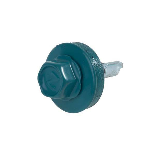 Саморез кровельный 5,5*19мм RAL 5021 морская волна (300шт)