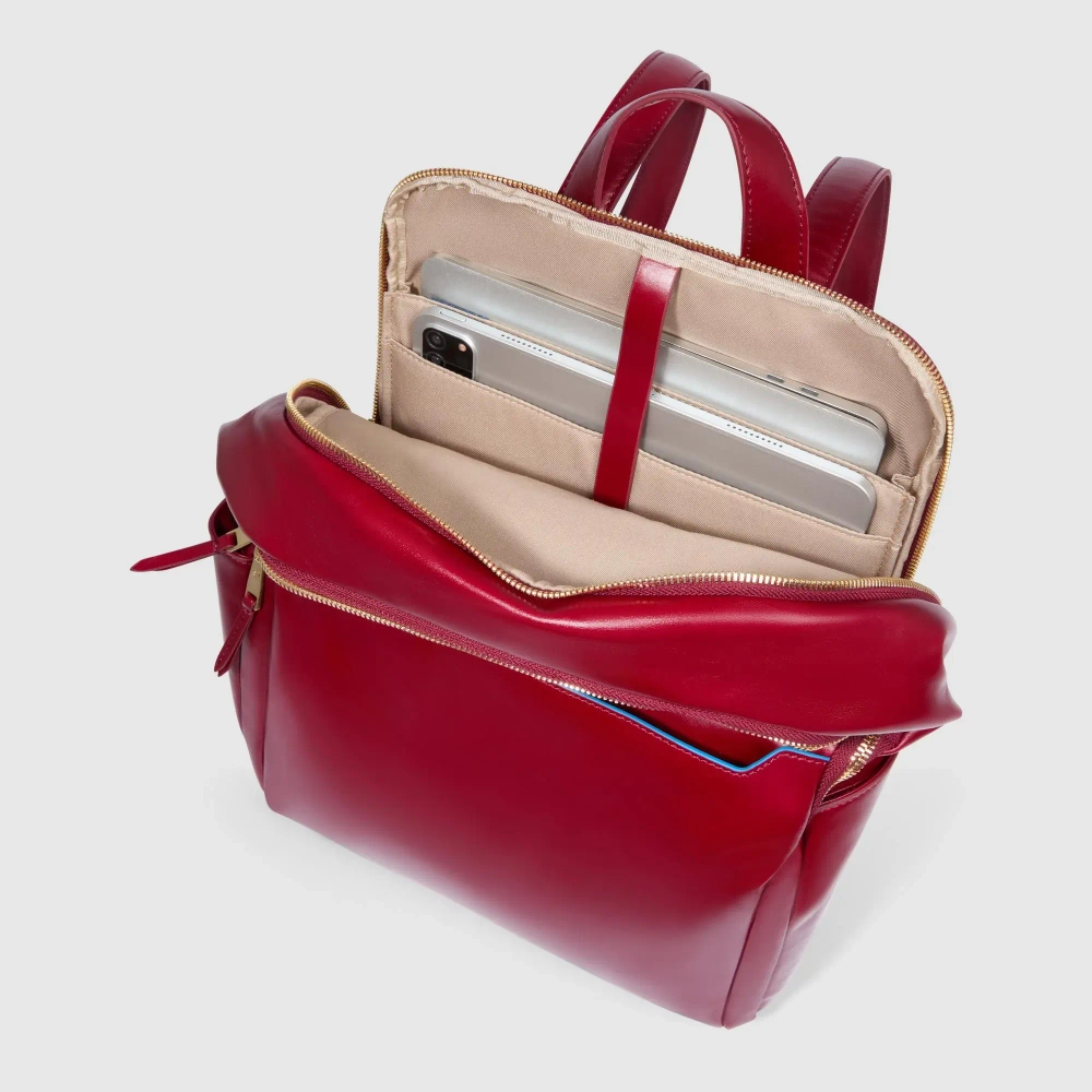 Рюкзак женский Piquadro Blue Square/ Rosso
