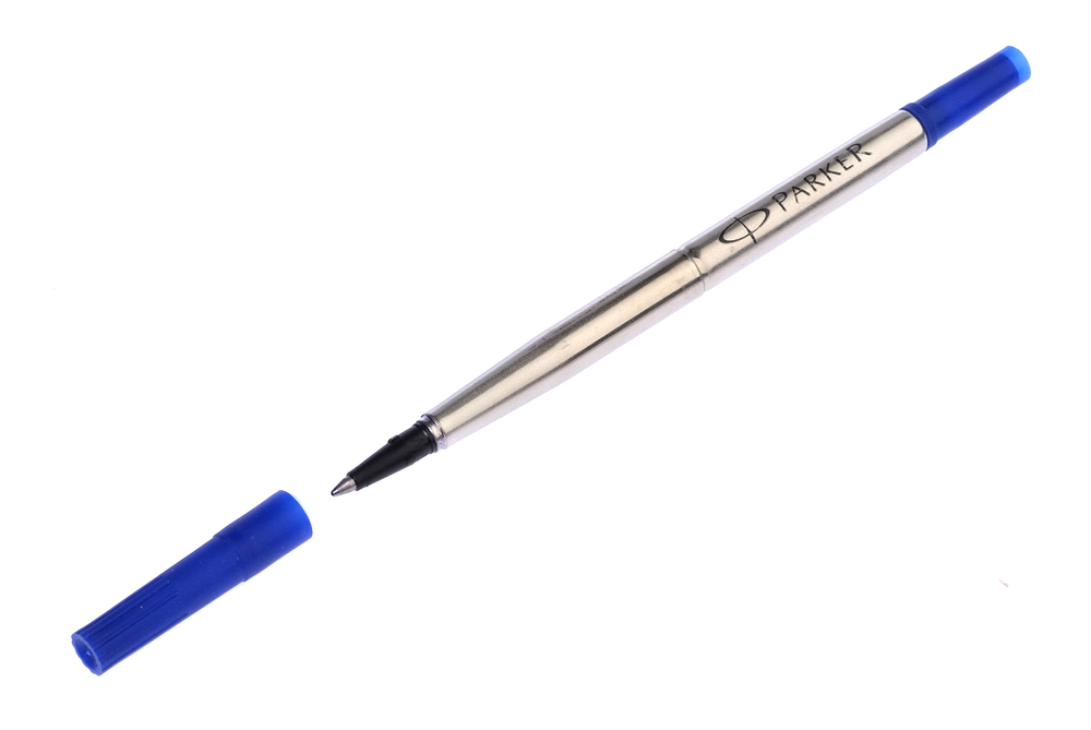 Стержень роллер 112мм Parker металлический корпус синий пулевидный наконечник 0.7мм