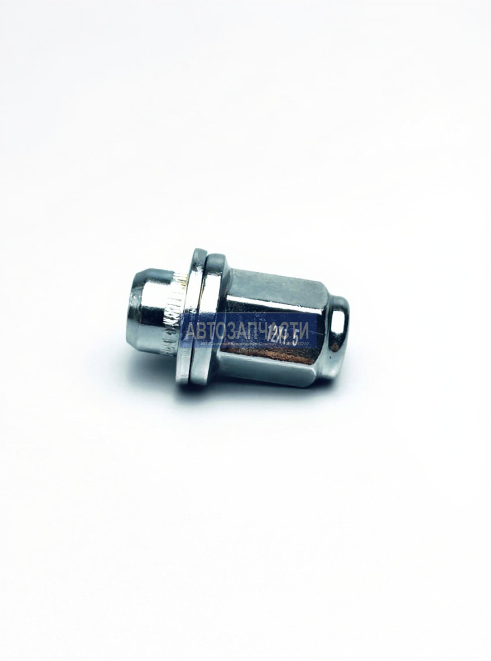 Гайка колесная с шайбой, M12 x 1,5, L=47, ключ 21, Хром