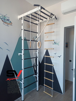 Монтаж шведской стенки Sv Sport в бетонные, кирпичные стены