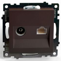 ТВ-розетка без рамки Stekker Катрин 49185