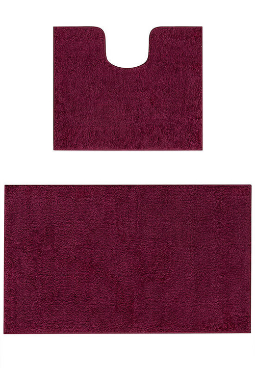 Комплект ковриков для ванной Confetti Bath Unimax 2576 Aubergine BQ (60*100; 50*60)