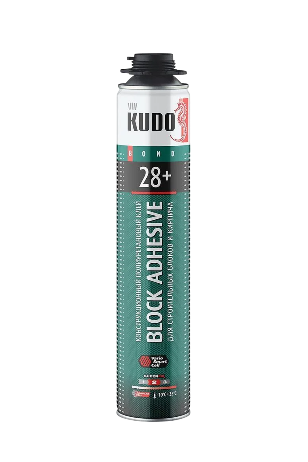 Клей-пена для строит.блоков и кирпича "KUDO PROFF 28+" 1000мл/900г полиуритан