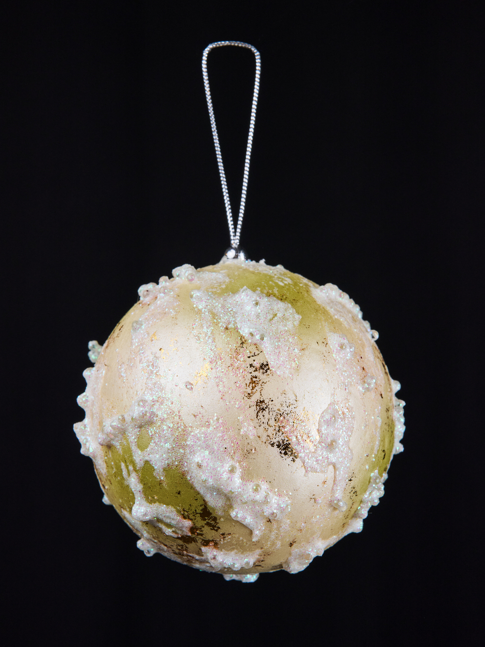 Шар 13см ChristmasDeLuxe кремовый