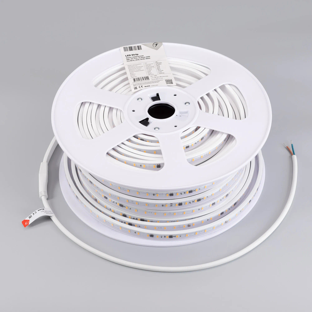 Светодиодная лента герметичная ARL-PV-C72-15.5mm 230V Day4000 (14 W/m, IP65, 5630, 50m) (Arlight, -) 027052(2)