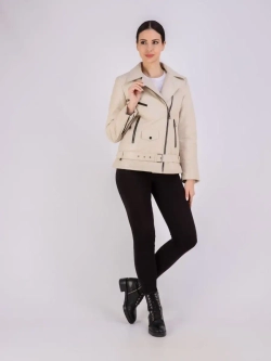 Куртка женская натуральная кожаная утепленная косуха Турция