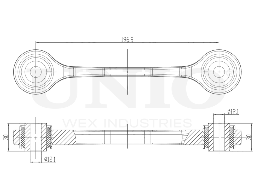 Стойка стабилизатора передняя UNIO SSP-50239