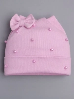 Шапка для девочки осенняя с бусинами