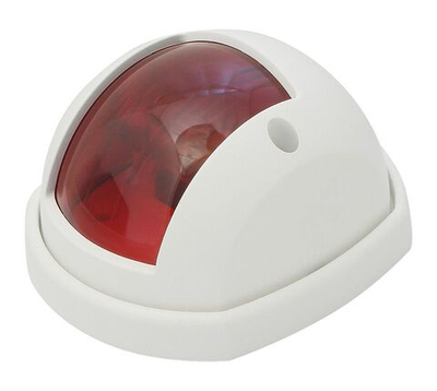 Бортовой огонь "Compact 12", красный, белый пластик, 80 мм. (10014733)