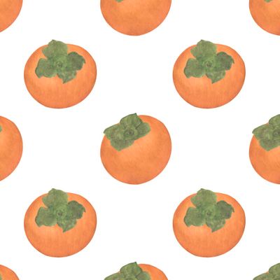 Хурма акварель