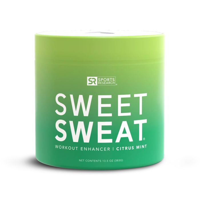 Jar XL Citrus Mint, Спортивная мазь с ароматом цитруса, Sweet Sweat (383 г.)