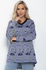 Блуза Фауна (синяя) Б11036 LT Collection