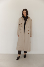 Тренч двубортный