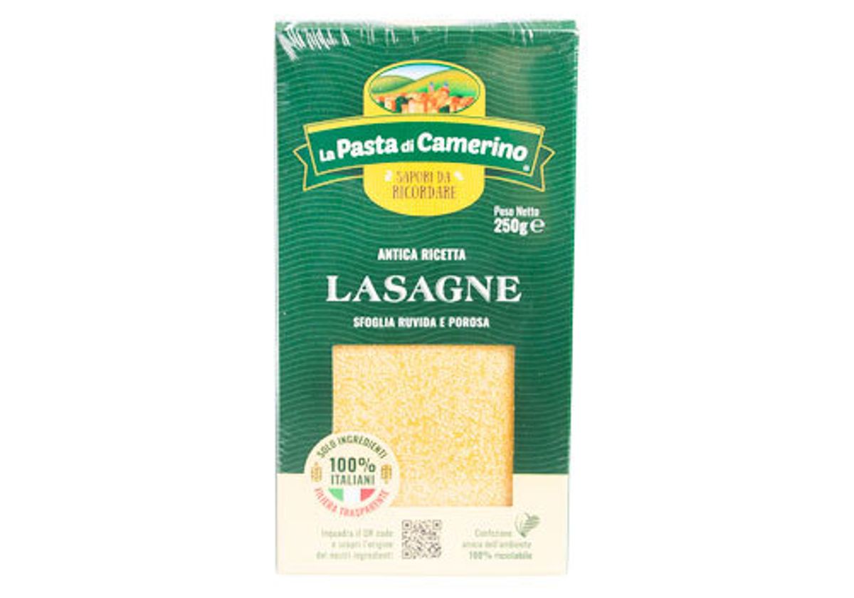 Паста яичная Лазанья "La Pasta di Camerino", 250г