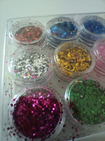 Набор глиттера в баночках "Кружочки"