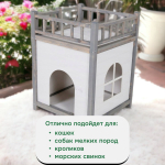 Домик для кошки Вальди из массива сосны