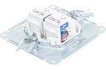 Механизм компьютерной розетки Systeme Electric 2-м Glossa RJ45+RJ45 кат.5е белый SchE GSL000185KK 463574