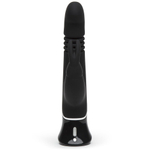 Черный хай-тек вибратор Greedy Girl Thrusting Rabbit Vibrator - 22,8 см. (Цвет: черный)