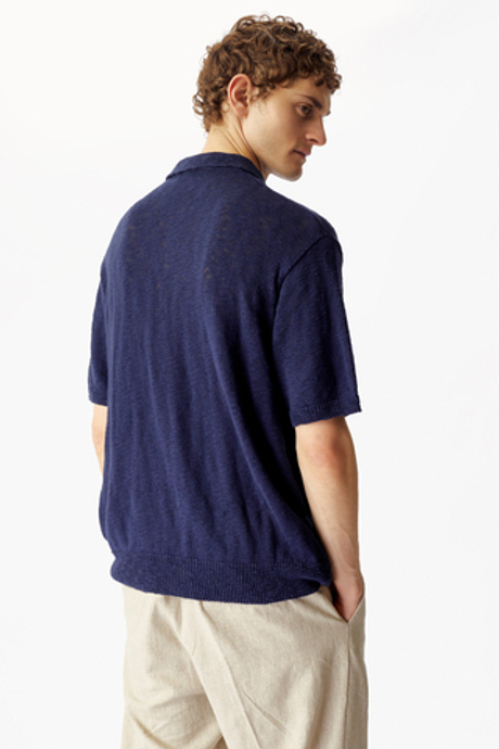 Синяя футболка-поло The Puh