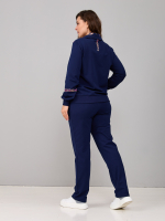 Костюм с брюками КБ-384/синий-цепи