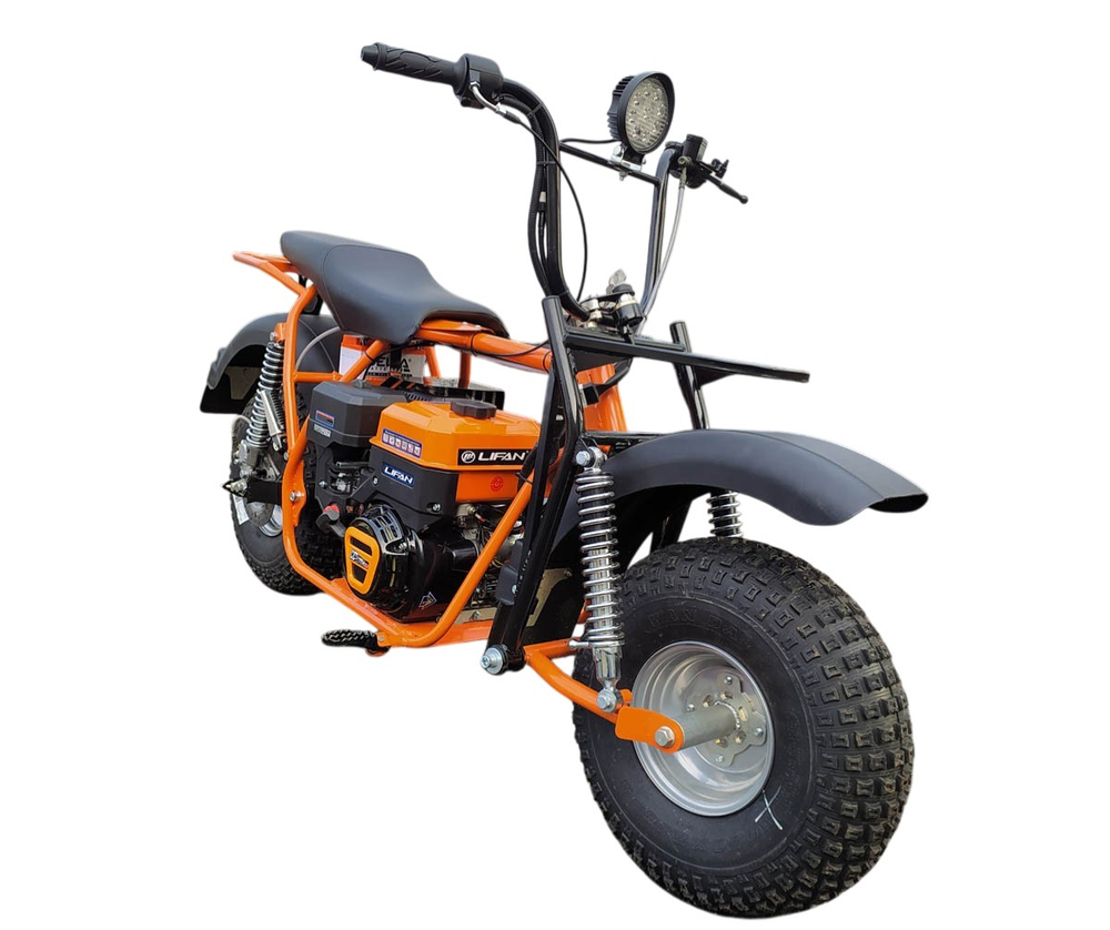 Мотоцикл внедорожный СПРИНТ на редукторе, колеса 8” (20х7-8’’), LIFAN KP270ER, 10лс, фара, эл.старт