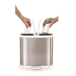 Контейнер мусорный Split™ для ванной комнаты нержавеющая сталь