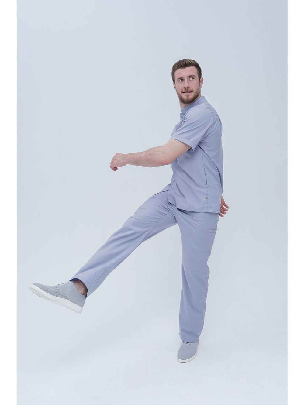 Брюки медицинские мужские спецодежда TZ610-GRY