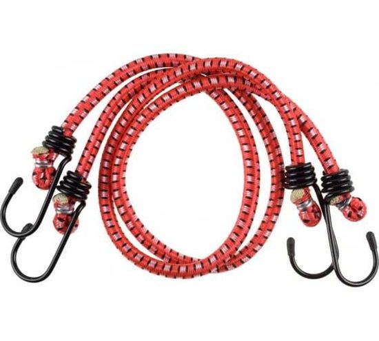 Шнур STAYER крепежный резиновый, со стальными крюками, 60см, 2шт