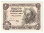 Spain, 1 Peseta, 1951, UNC