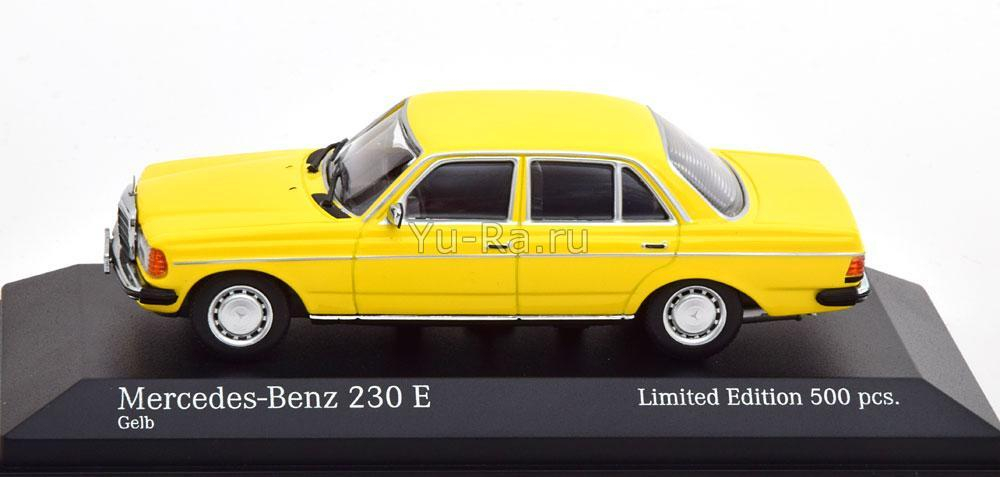 Mercedes-Benz 230E W123 1982 yellow Minichamps 1:43