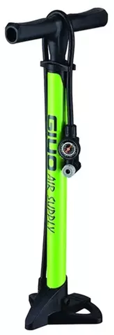 Насос напольный стальной, зелёный, 120 psi, круглый манометр