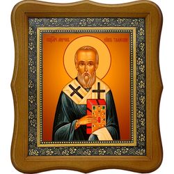 Мирон Тамасский, священномученик, епископ Кипрский. Икона на холсте.