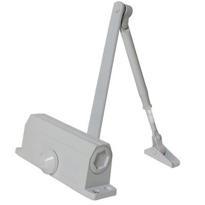 Доводчик дверной Trodos, TD-100, с фиксац, до 100 кг, 90, бел, 272034